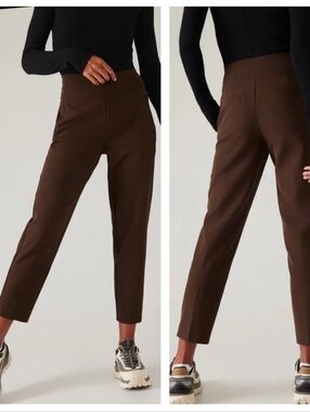 Athleta Endless High Rise Pant Size 14 toasted brown Chocolate Brown